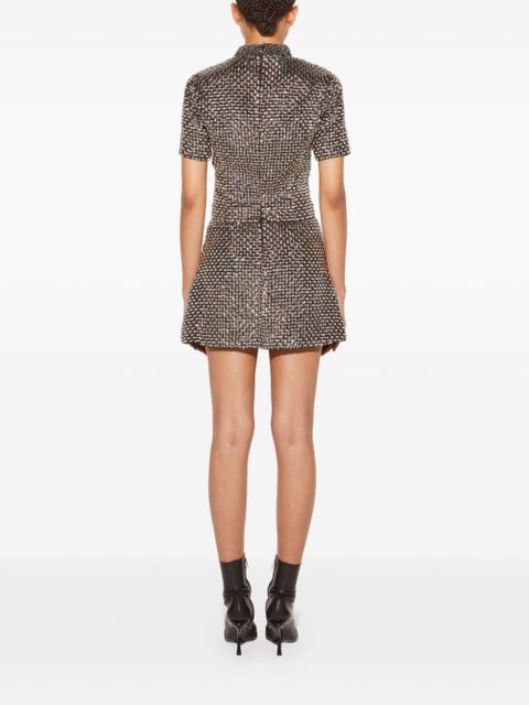 PUCCI bead-embellished minidress - Silver