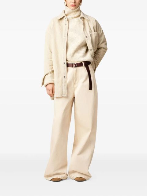 AMI Paris cotton super wide-leg jeans - Neutrals - zdjęcie produktu nr 2