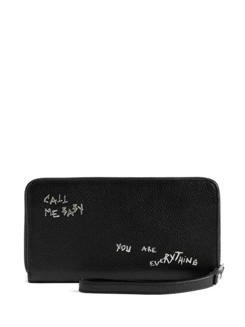 Zadig&Voltaire Compagnon graffiti wallet - Black - zdjęcie produktu nr 1