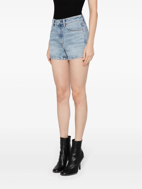 Alexander Wang high-rise denim shorts - Blue - zdjęcie produktu nr 2