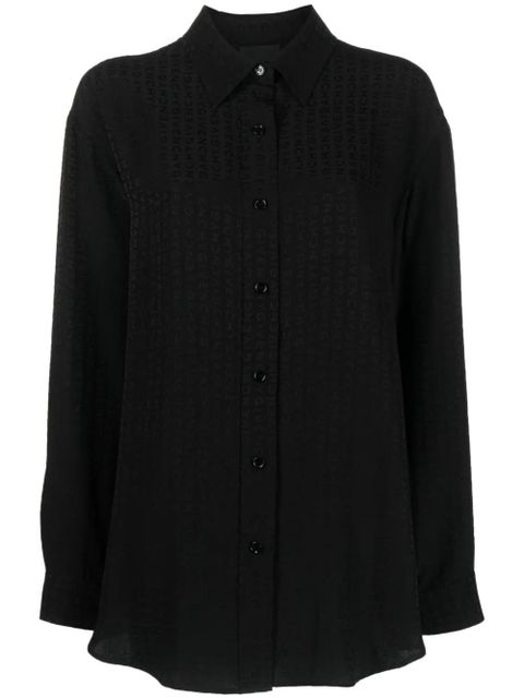 Givenchy logo-print silk shirt - Black - zdjęcie produktu nr 1