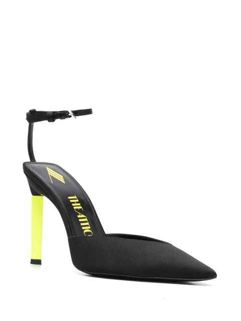 The Attico Perine 115mm contrasting heel pumps - Black