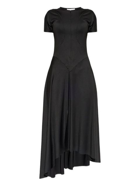 Victoria Beckham asymmetric-hem midi dress - Black - zdjęcie produktu nr 1