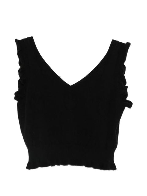 PINKO Rospo V-neck top - Black - zdjęcie produktu nr 1