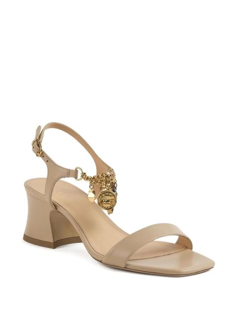 Chloé 55mm charm-embellished block-heel sandals - Neutrals
