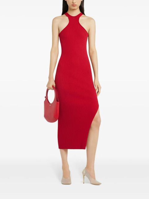 Courrèges scuba midi dress - Red