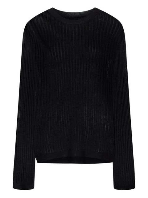 LouLou de Saison Hedora long-sleeve ribbed sweater - Black - zdjęcie produktu nr 1
