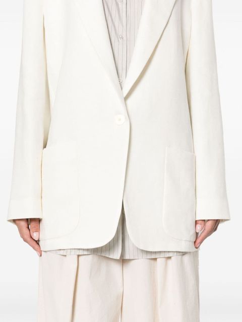 The Row Enza linen blazer - Neutrals