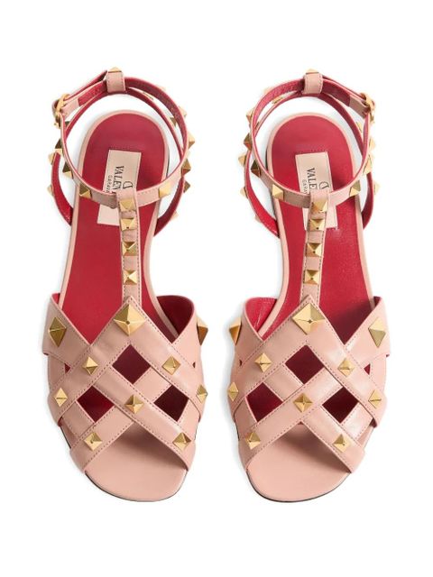 Valentino Garavani Rockstud-embellished sandals - Pink - zdjęcie produktu nr 2