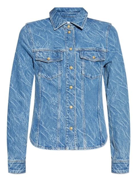 GANNI acid-wash denim shirt - Blue - zdjęcie produktu nr 1