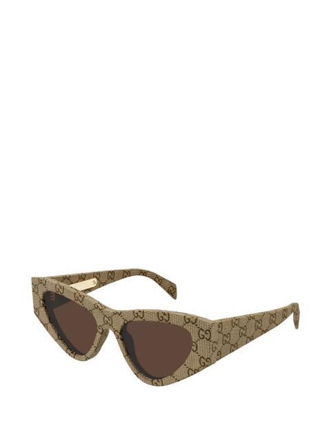 Gucci Eyewear geometric-frame sunglasses - Neutrals - zdjęcie produktu nr 2
