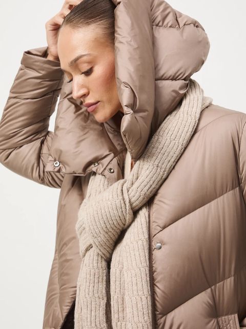 Medicine płaszcz puchowy kolor turkusowy