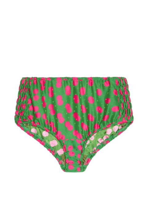 DRIES VAN NOTEN dotted micro shorts - Green - zdjęcie produktu nr 1