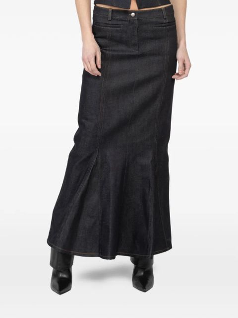 Aya Muse panelled maxi skirt - Blue - zdjęcie produktu nr 1