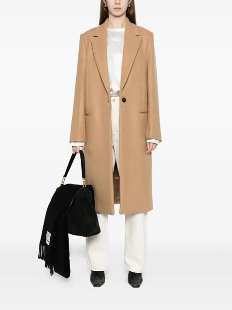 TOTEME single-breasted wool coat - Brown - zdjęcie produktu nr 2