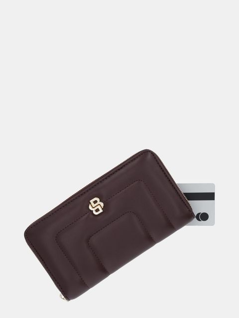 BOSS portfel damski kolor bordowy 50529445