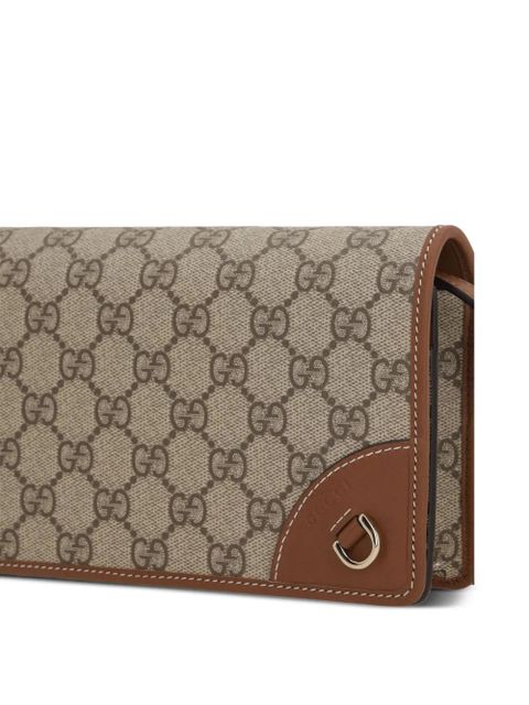 Gucci GG monogram shoulder bag - Brown