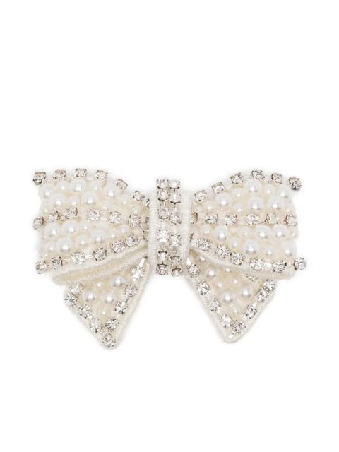 Self-Portrait bow-shape earrings - Silver - zdjęcie produktu nr 1