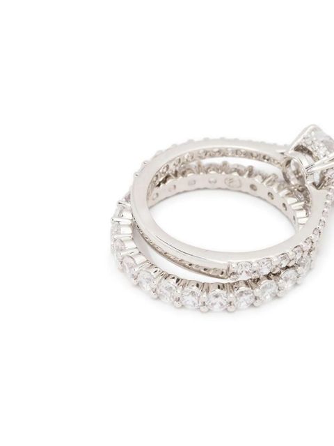 Swarovski Stilla rings (set of two) - Silver