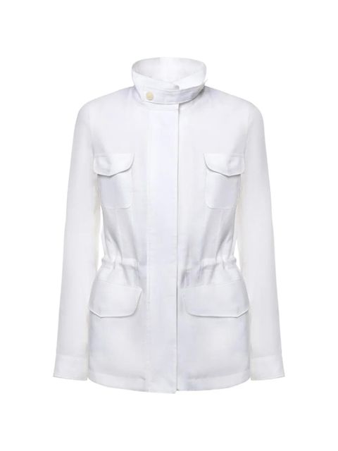 Loro Piana collared front-pockets jacket - White - zdjęcie produktu nr 1