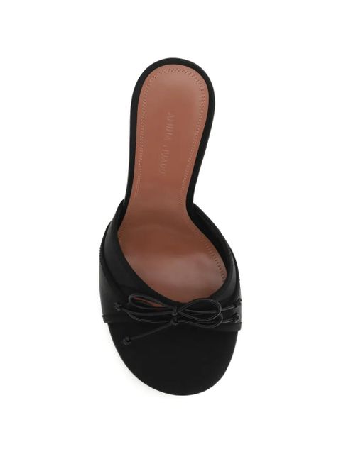 Amina Muaddi Eleonora bow-detail heeled sandals - Black