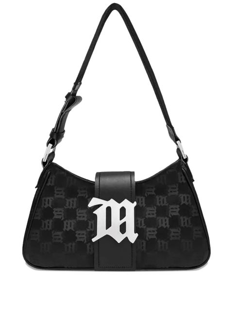 MISBHV medium monogram-detail shoulder bag - Black - zdjęcie produktu nr 1