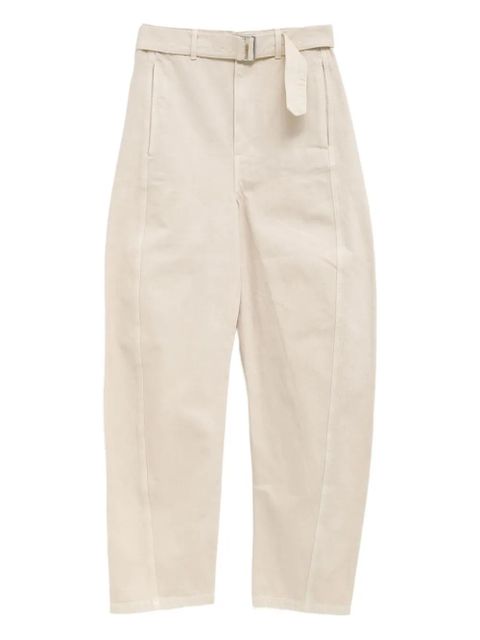 LEMAIRE belted panel trousers - Neutrals - zdjęcie produktu nr 1