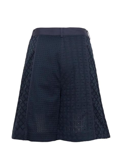 3.1 Phillip Lim broderie-anglaise bermuda shorts - Blue - zdjęcie produktu nr 2