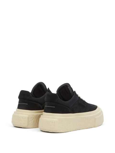 MM6 Maison Margiela leather sneakers - Black