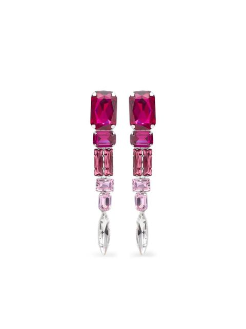 AREA crystal drop earrings - Pink - zdjęcie produktu nr 1
