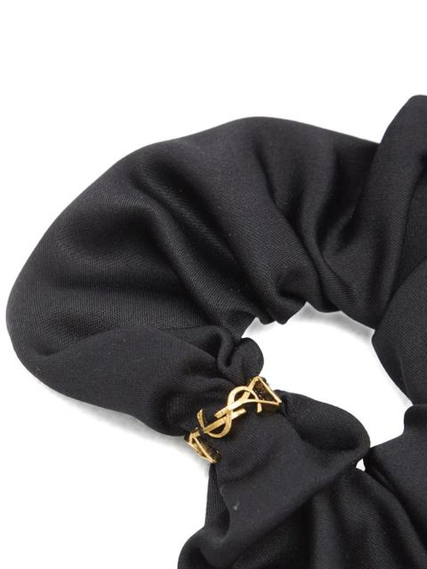 Saint Laurent cassandre silk scrunchie - Black - zdjęcie produktu nr 2