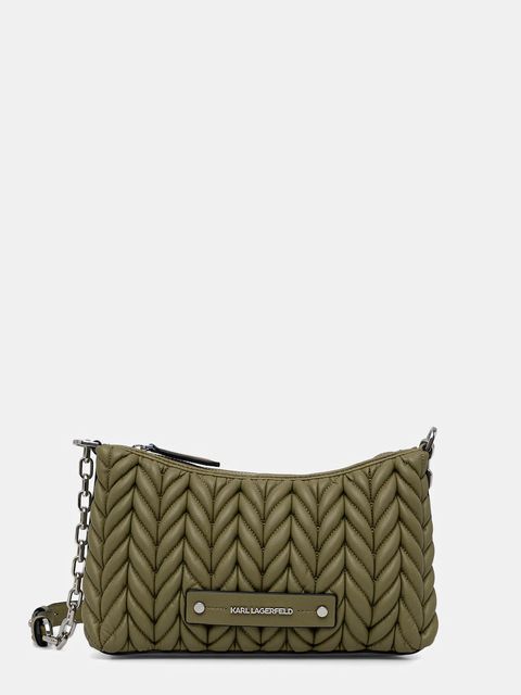 Karl Lagerfeld torebka K/WEAVE kolor zielony B1W30082 - zdjęcie produktu nr 1