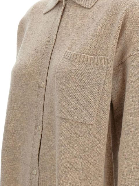 Max Mara buttoned cashmere shirt - Neutrals