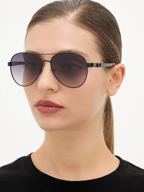Kurt Geiger London okulary przeciwsłoneczne damskie kolor czarny 4739600999 - zdjęcie produktu nr 1