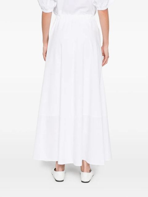 Max Mara Mmlribes gathered skirt - White