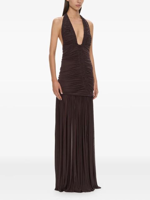 Christopher Esber Orion maxi gown - Brown - zdjęcie produktu nr 2