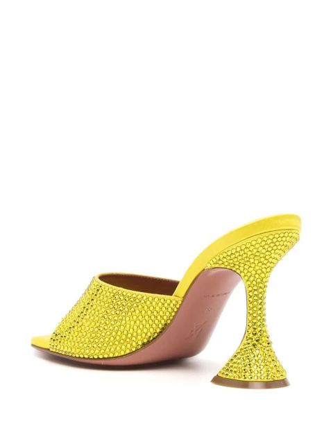Amina Muaddi 80mm Lupita sandals - Yellow