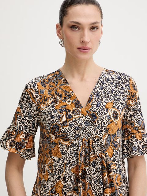 Weekend Max Mara sukienka bawełniana FUOCO