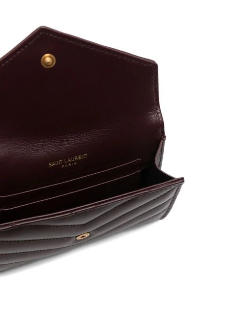 Saint Laurent chevron logo wallet - Red - zdjęcie produktu nr 2