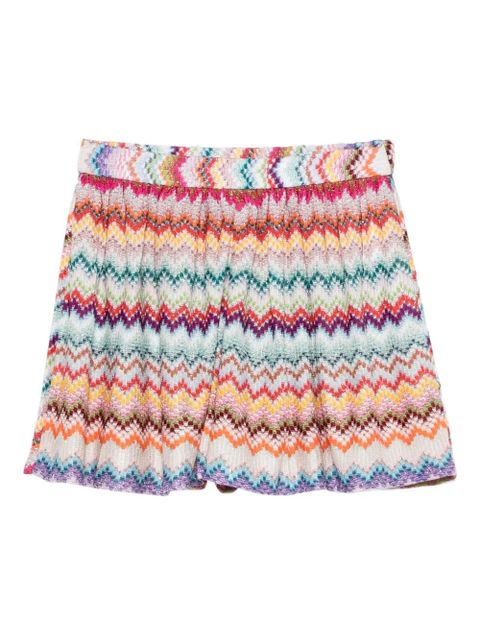 Missoni chevron knitted shorts - Neutrals - zdjęcie produktu nr 1