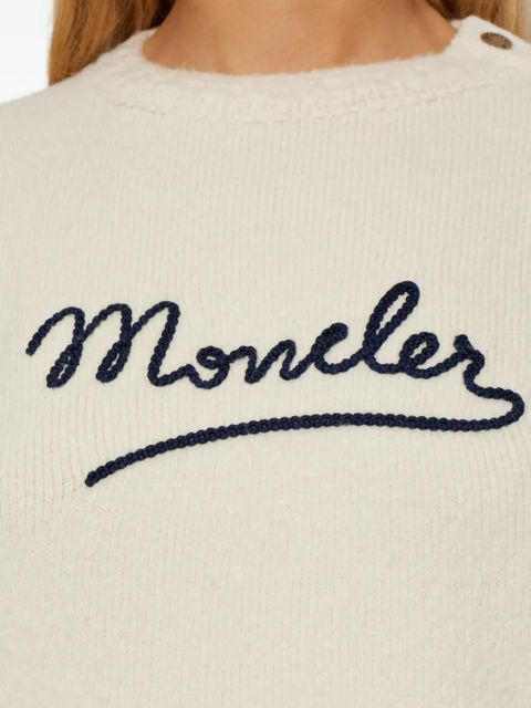Moncler button-detail sweater - Neutrals