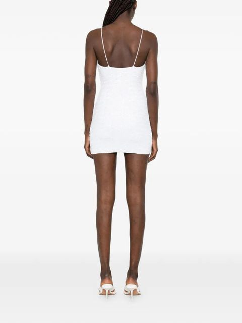 Oséree sequin-embellished mini dress - White