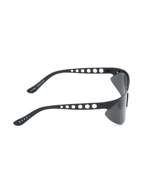 Marni Eyewear Salar de Uyuni oval-frame sunglasses - Black