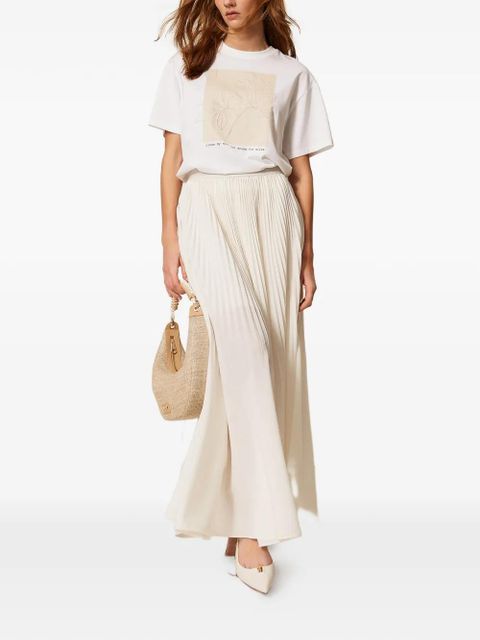 TWINSET printed embroidered T-shirt - White - zdjęcie produktu nr 2