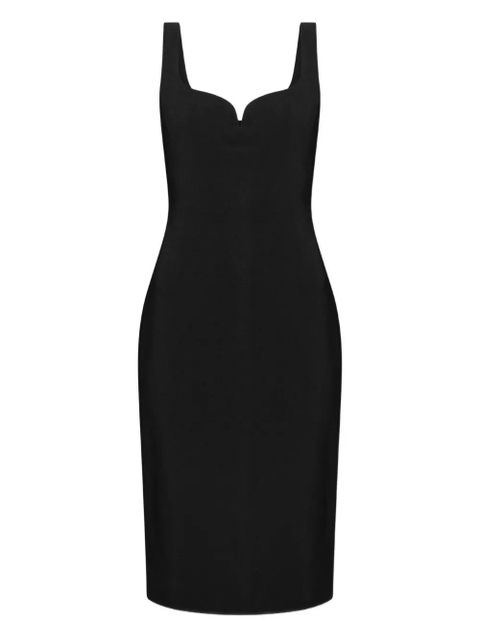 Versace sweetheart-neckline midi dress - Black - zdjęcie produktu nr 1