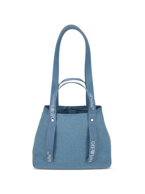 Off-White logo-strap tote bag - Blue - zdjęcie produktu nr 2
