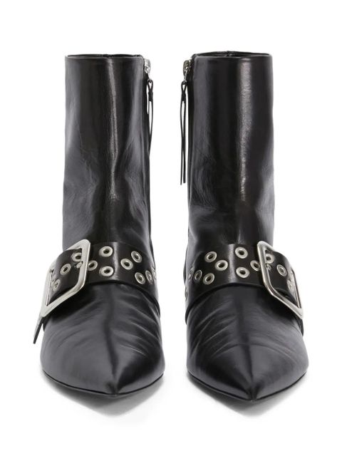 Jil Sander leather ankle boots - Black