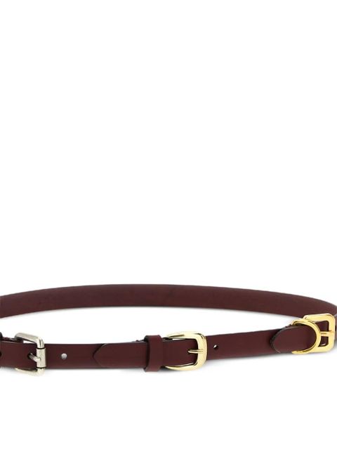 ETRO leather buckle belt - Red