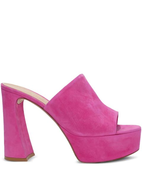 Gianvito Rossi suede platform sandals - Pink - zdjęcie produktu nr 1