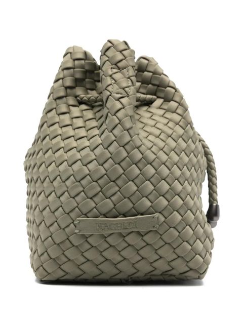 NAGHEDI medium Gramercy woven bucket bag - Green